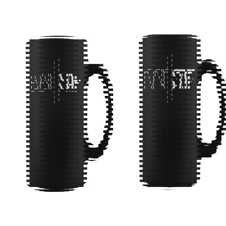 Staff Eventos Diseño Frontal Uniforme De Fiesta Taza de café