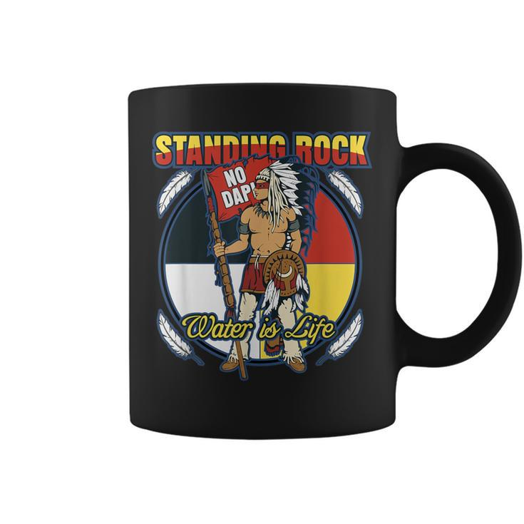 Standing Rock No Dapl Native Indian Warrior Protest Coffee Mug