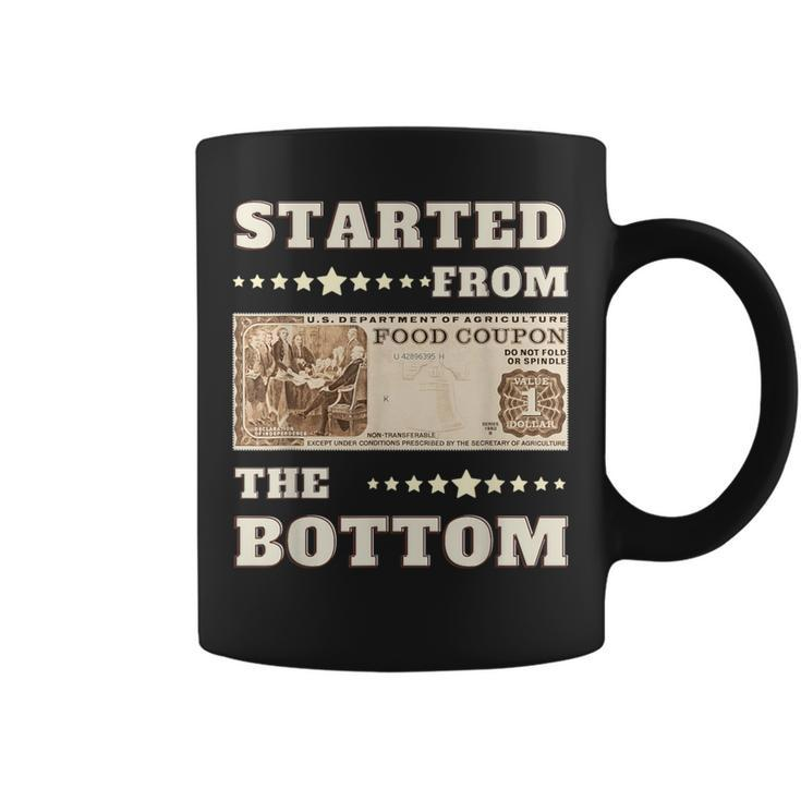 Started From Bottom Food Stamp Coupon Stars Coffee Mug