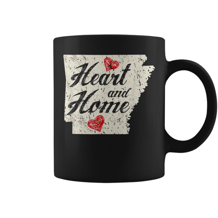 State Of Arkansas Heart & Home Hometown Pride Coffee Mug