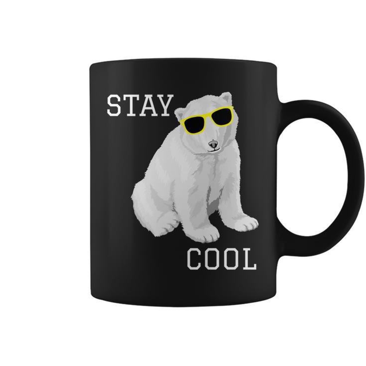 Stay Cool Cute Baby Polar Bear Cub With Sunglasses Coffee Mug