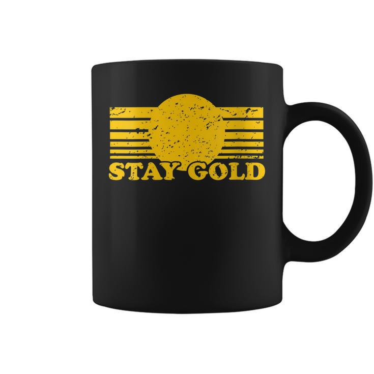 Stay Gold Ponyboy Outsiders Book Movie Novel Retro Coffee Mug