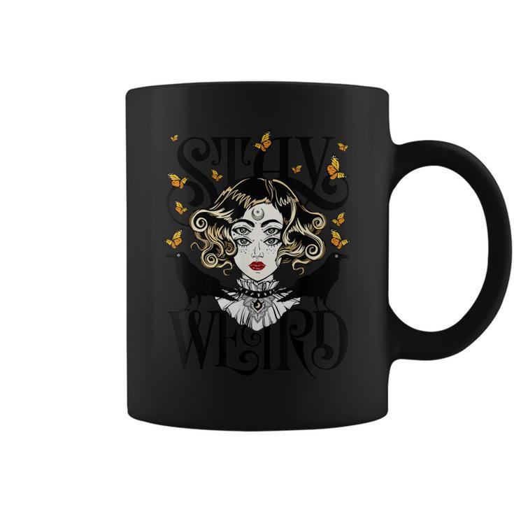Stay Weird Rose And The Ravens Devil Girl Coffee Mug