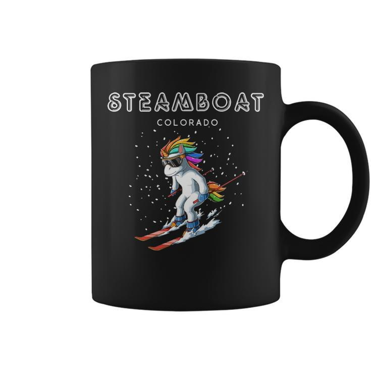 Steamboat Colorado Unicorn Usa Ski Resort 80S Retro Pullover Coffee Mug