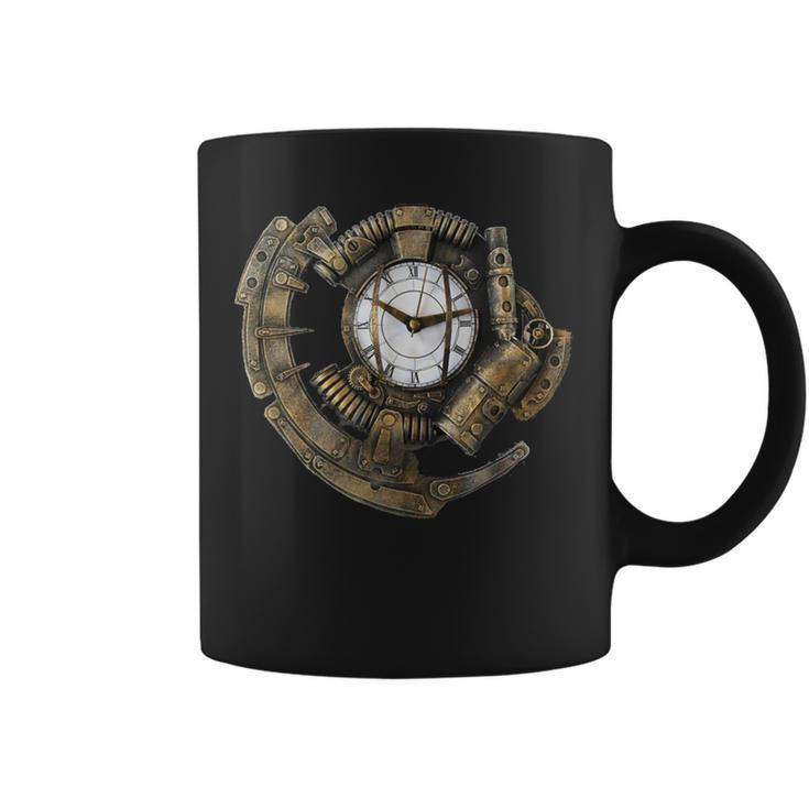 Steampunk Clock Vintage Time Piece Coffee Mug