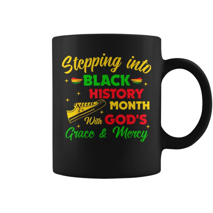 Step Black History Month With God African Christian Faith Coffee Mug