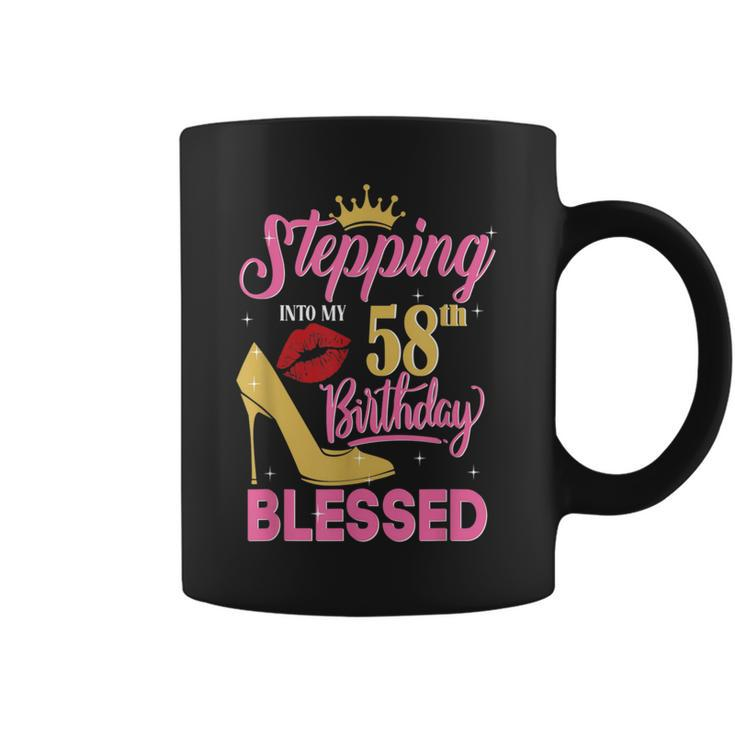 Stepping Into My 58Th Birthday Like A Boss 58 Years Old Coffee Mug