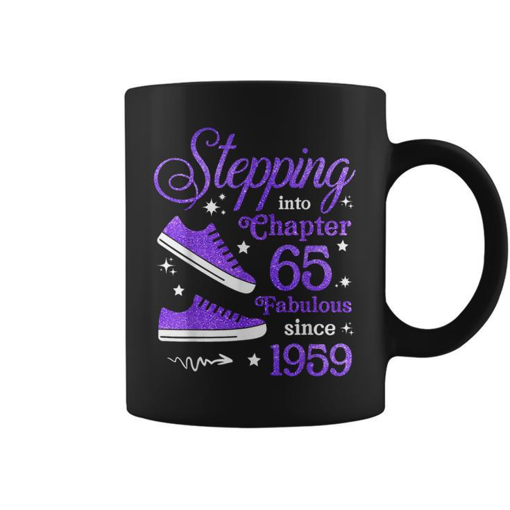Stepping Into Chapter 65 Fabulous Since 1959 65Th Birthday Coffee Mug
