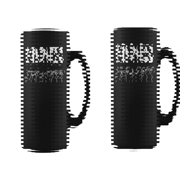 Stop Bullying Kindness Matters Sign Language Coffee Mug