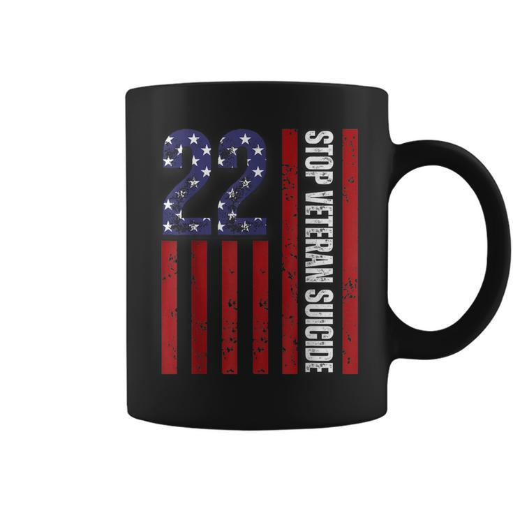 Stop Veteran Suicide Prevention Awareness 22 Veterans A Day Coffee Mug