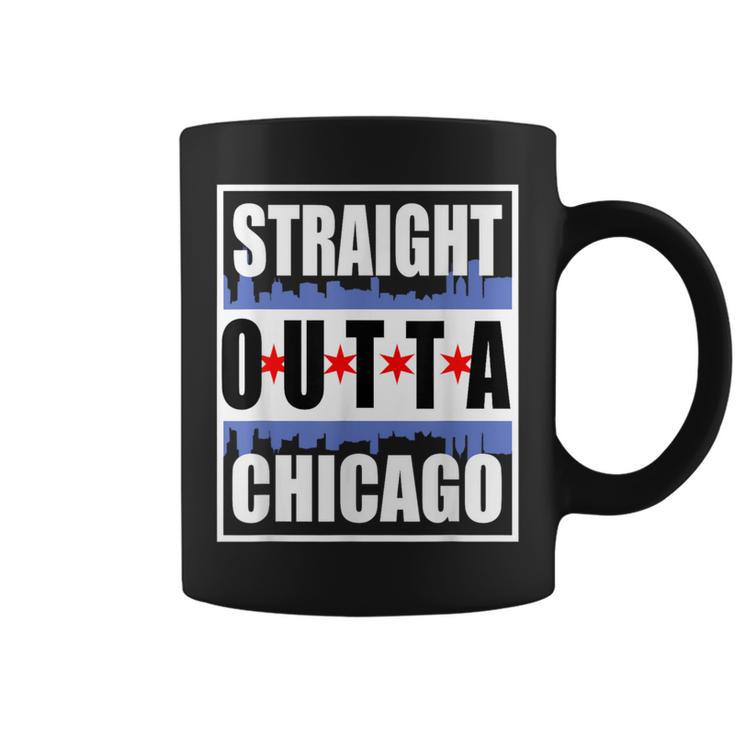 Straight Outta Chicago Chitown Flag Skyline Chi Town Coffee Mug