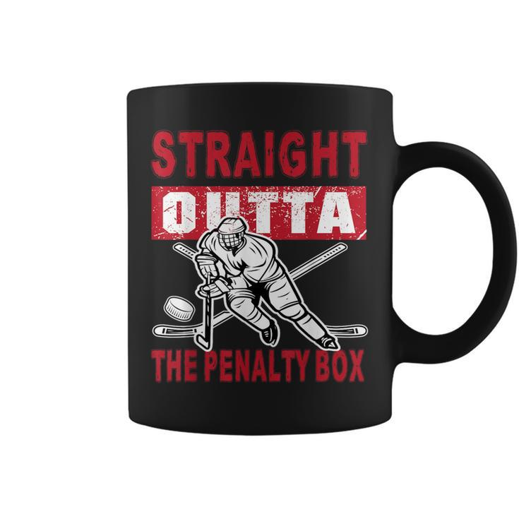 Straight Outta The Penalty Box Hockey For Men Coffee Mug