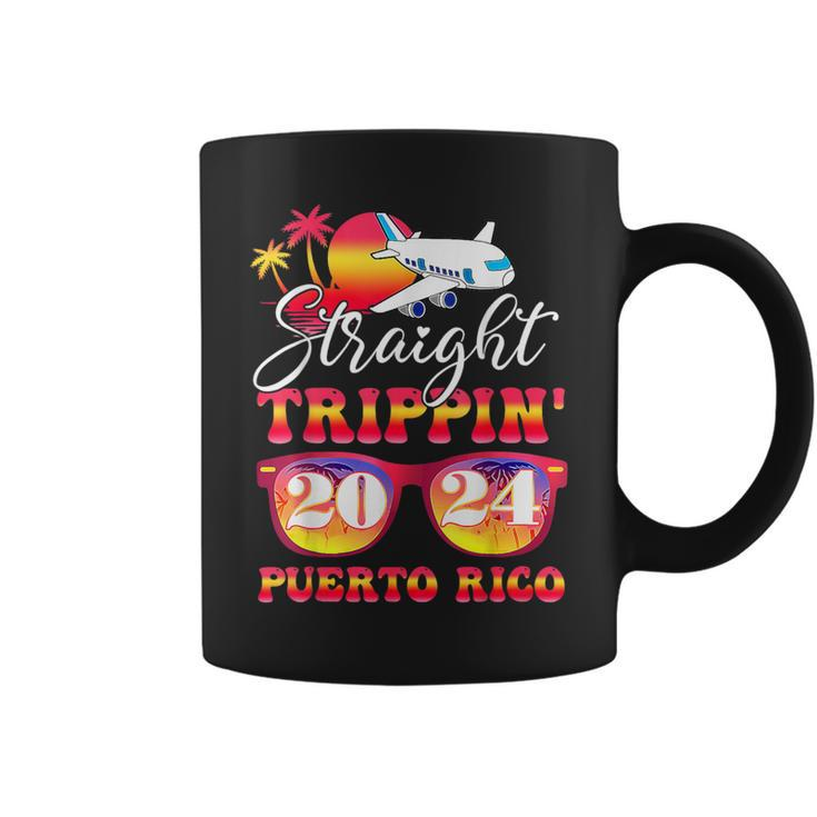 Straight Trippin' 2024 Family Vacation Puerto Rico Matching Coffee Mug