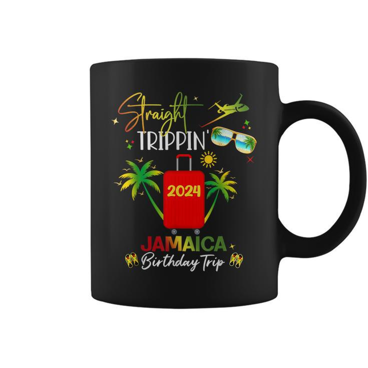 Straight Trippin' Jamaica Vacation 2024 Birthday Family Trip Coffee Mug