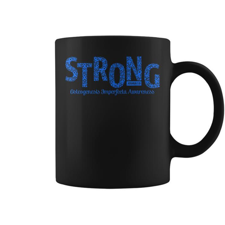 Strong Osteogenesis Imperfecta Awareness Warrior Christian Coffee Mug