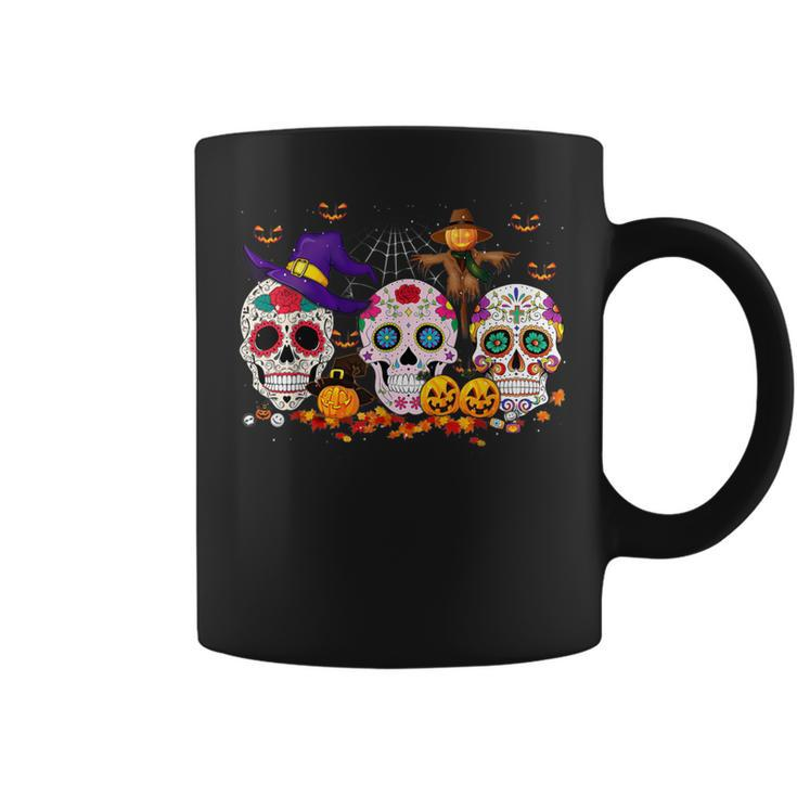 Sugar Skull Halloween For Men Women Boys Kids Coffee Mug