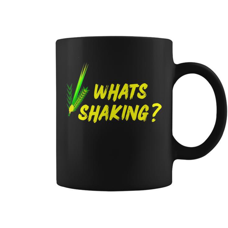 Sukkot Four Species What's Shaking Lulav Etrog Sukkah Coffee Mug