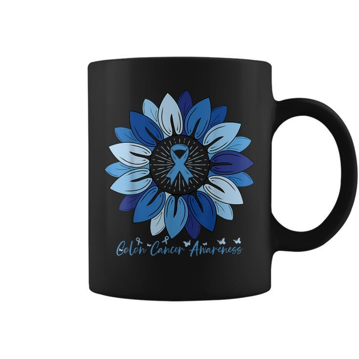 Sunflower Colon Cancer Awareness Month Coffee Mug