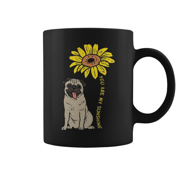 Sunflower Sunshine Pug Cute Animal Pet Dog Coffee Mug