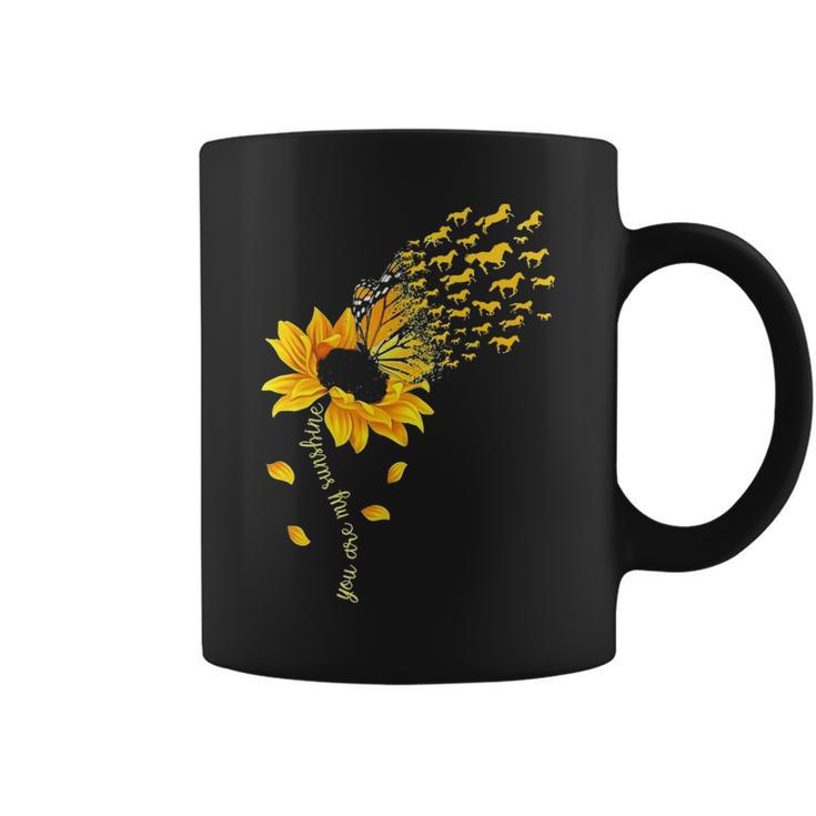 You Are My Sunshine Horse Sunflower Horses Lover Coffee Mug