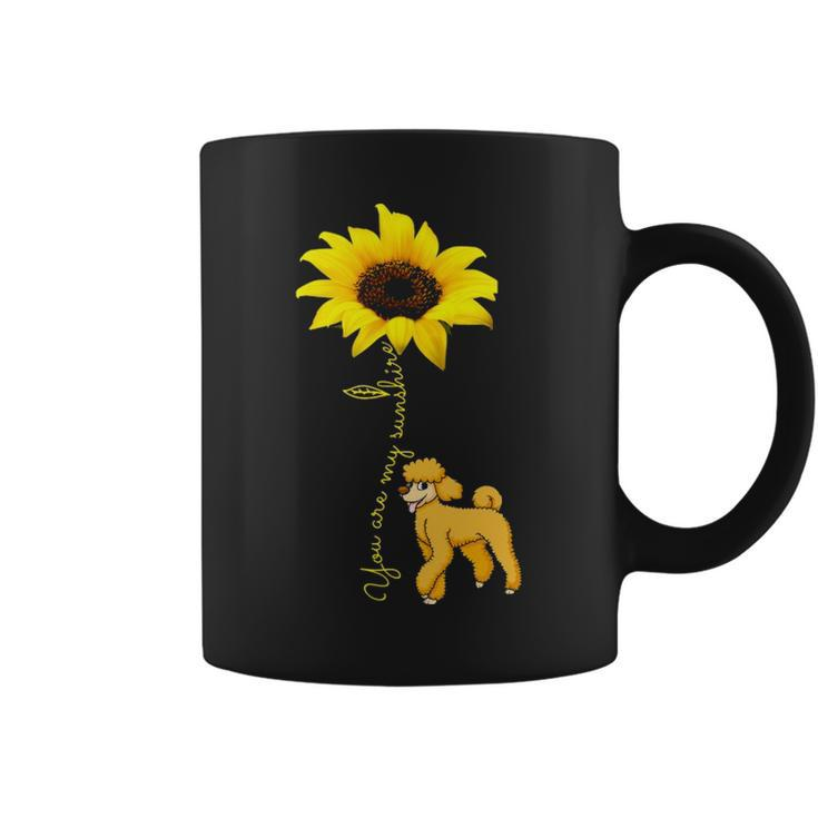 You Are My Sunshine Sunflower Cute Poodle Coffee Mug