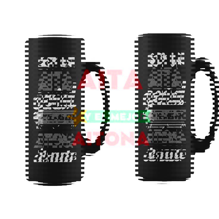 Super Aita Regalo Dia Del Aita Mejor Padre Aitona Abuelo Taza de café