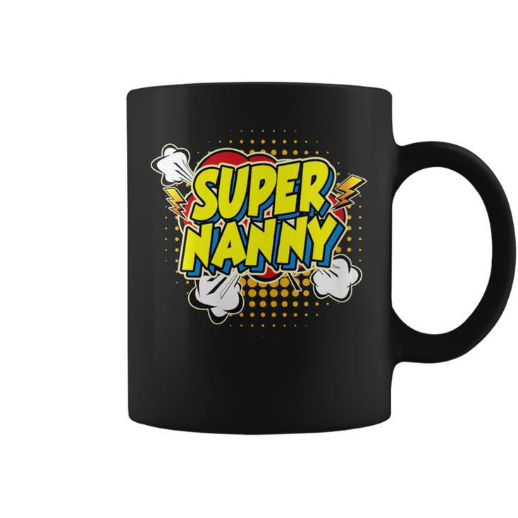 Super Awesome Matching Superhero Nanny Coffee Mug