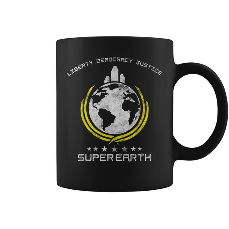 Super Earth Diving Into Hell For Liberty Hell Of Diver Coffee Mug