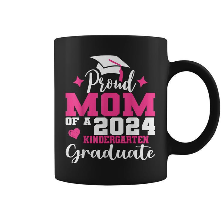 Super Proud Mom Of 2024 Kindergarten Graduate Awesome Family Coffee Mug
