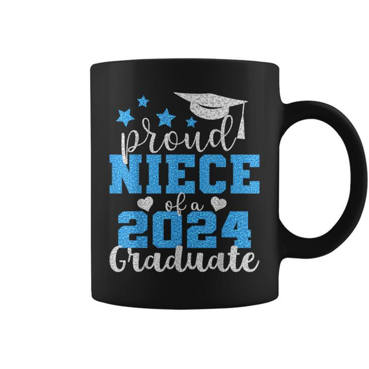 Super Proud Niece Of 2024 Graduate Awesome Family College Coffee Mug