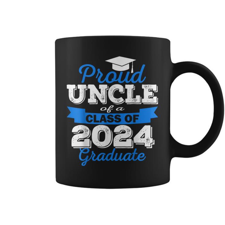 Super Proud Uncle Of 2024 Graduate Awesome Family College Coffee Mug