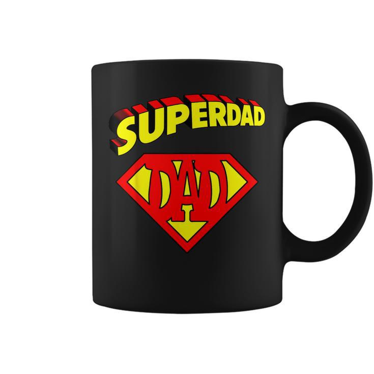 Superdad Super Dad Super Hero Superhero Father's Day Vintage Coffee Mug