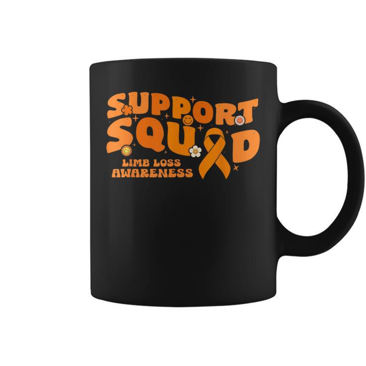 Support Squad Limb Loss Awareness Orange Ribbon Hope Fighter Coffee Mug
