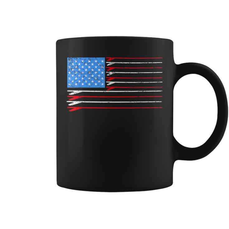 Surf Board American Flag Cool July 4Th For Surfers Coffee Mug