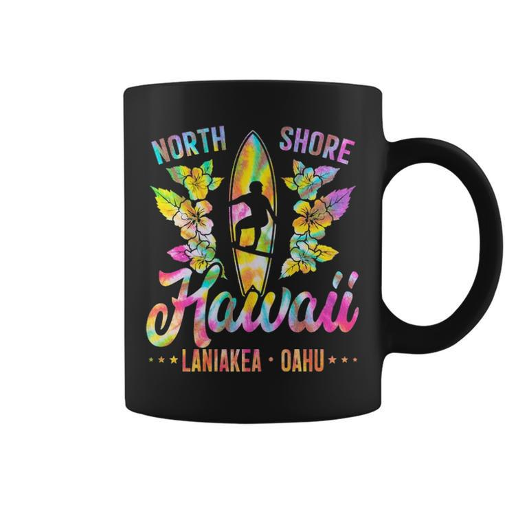 Surfer Tie Dye Hawaii North Shore Oahu Hawaiian Coffee Mug