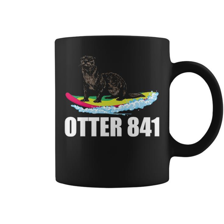 Surfing Otter 841 California Sea Otter 841 Surfer Coffee Mug