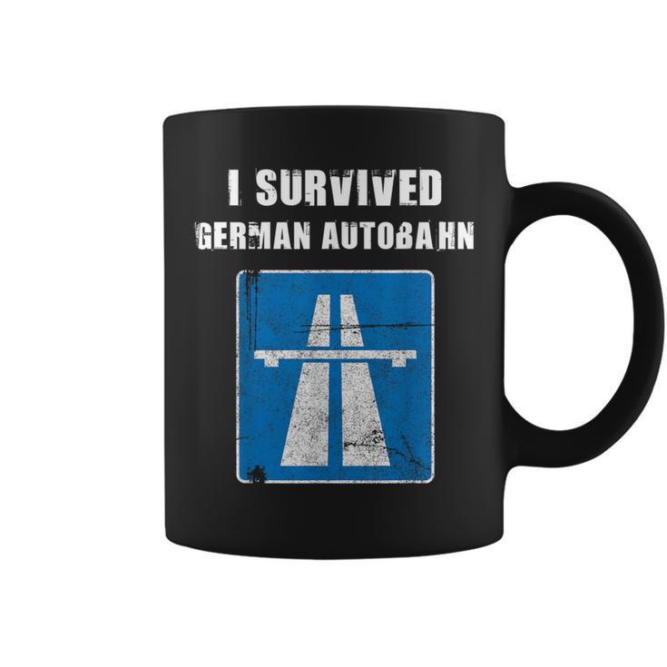 I Survived German Autobahn Car Lover Speed Lover Coffee Mug