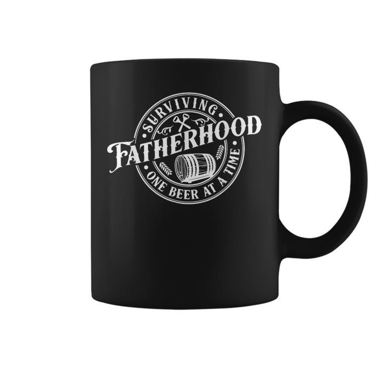 Surviving Fatherhood One Beer At A Time Dad Father's Day Coffee Mug
