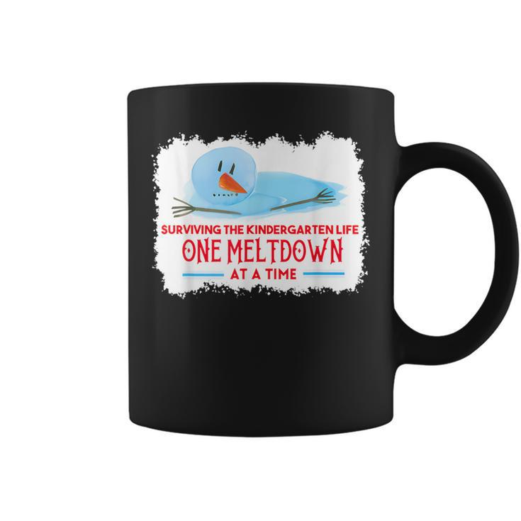 Surviving The Kindergarten Life One Meltdown At A Time Coffee Mug