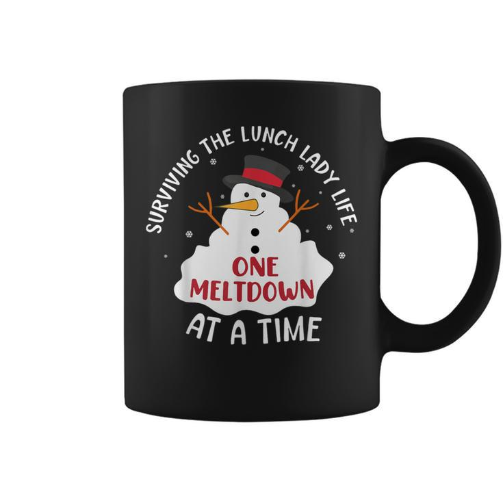 Surviving The Lunch Lady Life One Meltdown At A Time Coffee Mug