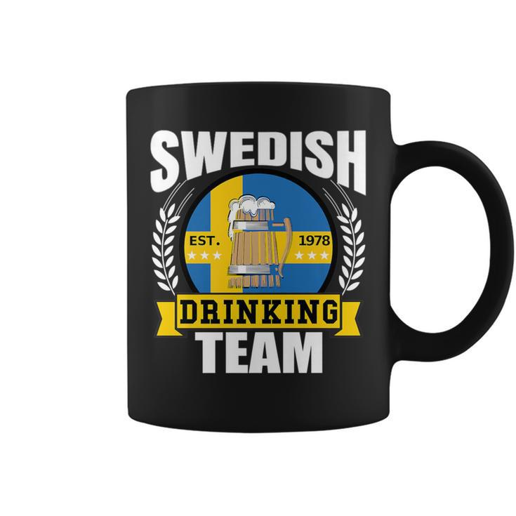Swedish Drinking Team Sweden Flag Beer Party Idea Coffee Mug