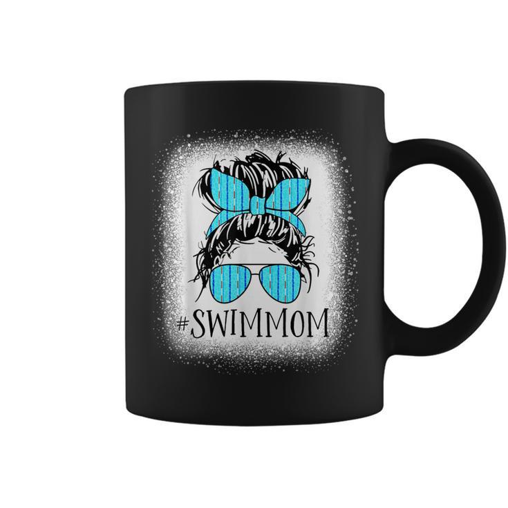 Swim Mom Messy Bun Bleached Mother's Day Coffee Mug