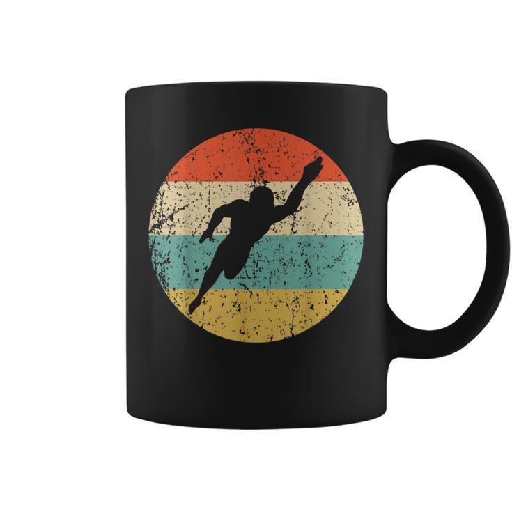 Swimmer Silhouette Retro Swimming Coffee Mug