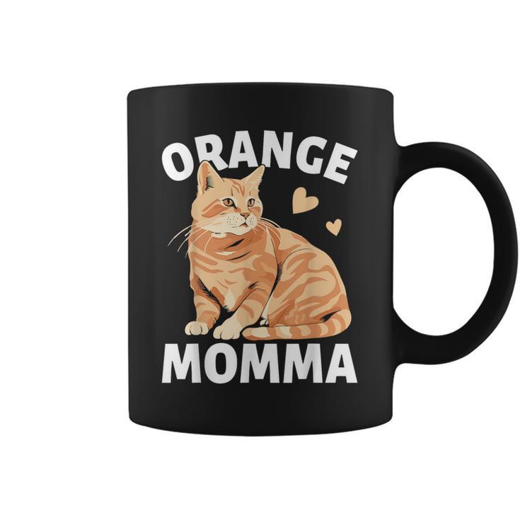 Tabby Cat Orange Cat Mom Orange Momma Coffee Mug