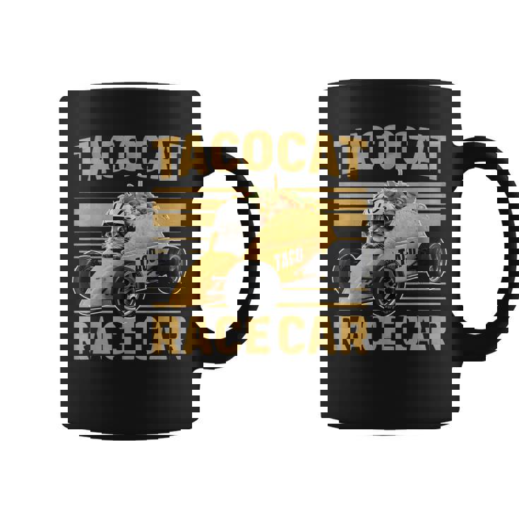 Tacocat Racecar Spelled Backwards Mexican Car Taco Cat Coffee Mug