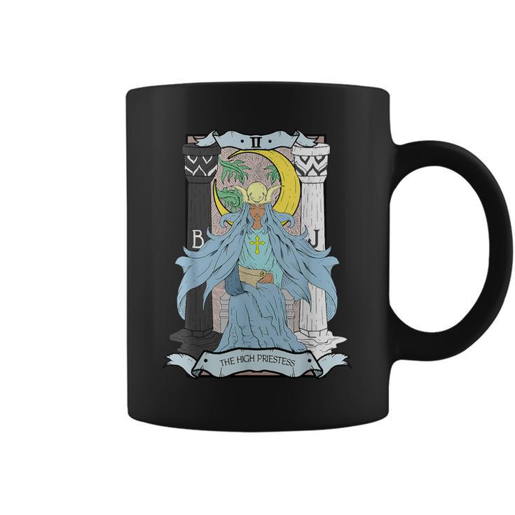 Tarot Card The High Priestess Ii Occult Vintage Color Coffee Mug