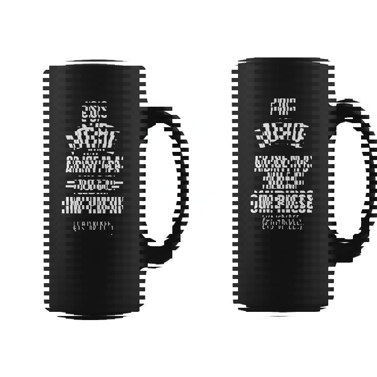 Tasse Noir Je Suis Motarde, Pas Princesse Disney Humour Moto