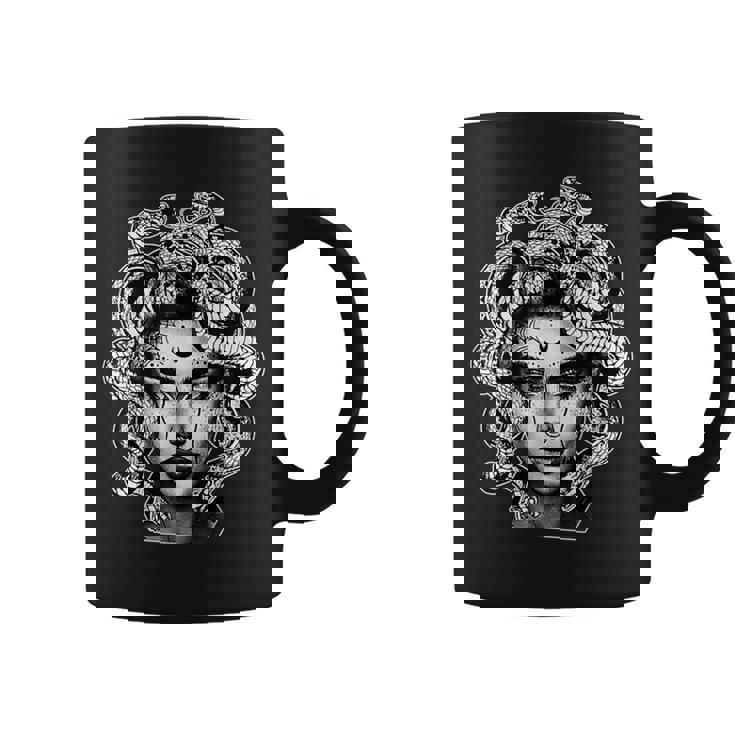 Tatuado Medusa Mitología Griega Work Taza de café