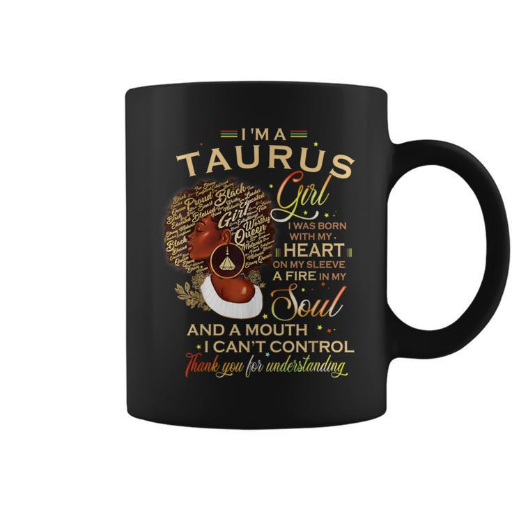 Taurus Girl For Black Melanin Afro Queen Coffee Mug