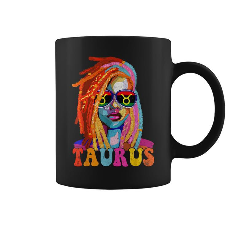 Taurus Queen African American Loc'd Zodiac Sign Coffee Mug